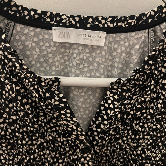 Zara LEAF PRINT DRESS - Junior or Petite - Zara size 13-14 cm 164 - Picture 4 of 11